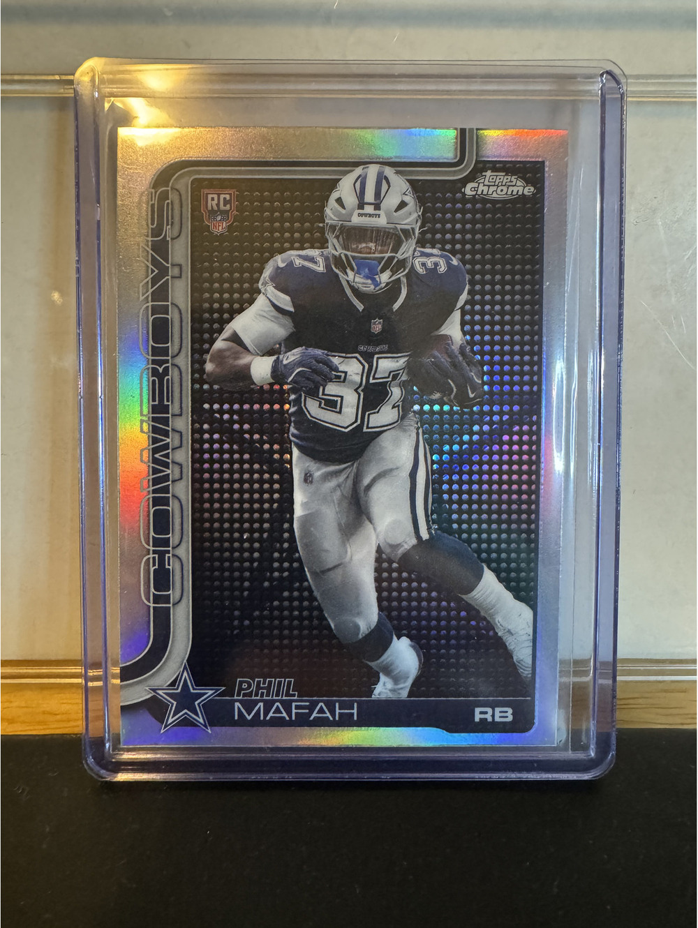 Topps Chrome 2025 Phil Mafah Light Board SSP Dallas Rookie Football Card #310